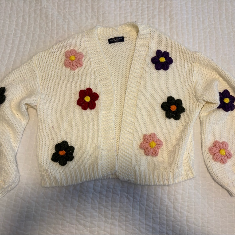 Floral Embroidered Women's Sweater